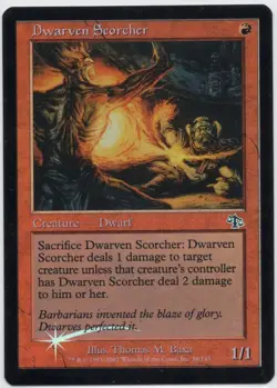Foil Dwarven Scorcher - Judgment - MTG Magic the Gathering - NEAR MINT NM - Image 1