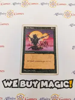 MTG | Bad Moon | 5th Edition | Regular | Heavily Played | English - Image 1