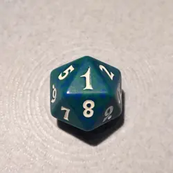 Magic the Gathering Coldsnap Green 2006 Spindown D20 Dice - Image 2