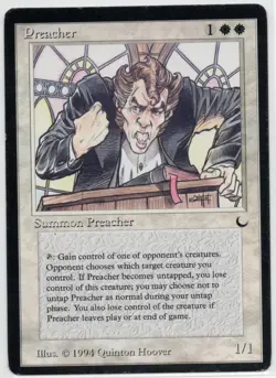 1994 Preacher – The Dark - Reserved List - MTG Magic the Gathering - Image 1