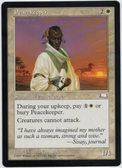 1997 Peacekeeper - Weatherlight - Reserved List - NM - MTG Magic the Gathering - Image 1