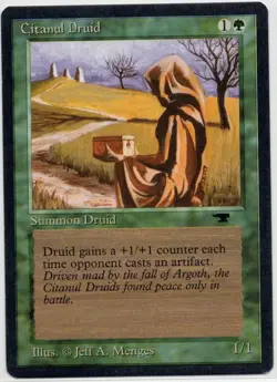 1994 Citanul Druid - Antiquities - NM Near Mint - Reserved List - MTG Magic - Image 1