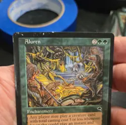 Aluren Tempest Rare Regular MTG Enchantment Green #213 1997 Wizards of the Coast - Image 2