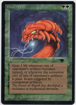 1994 Powerleech - Antiquities - NM Near Mint - Reserved List - MTG Magic - Image 1