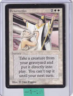 Resurrection * Beta * MTG Magic the Gathering - Lightly Played - Image 1