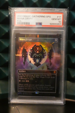 2023 Magic the Gathering Special Guests Mana Crypt foil PSA 10 GEM MT - Image 1