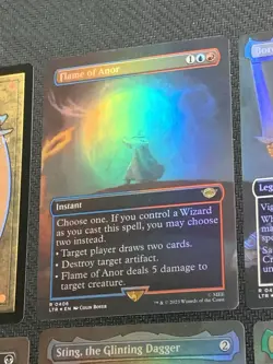 MTG Lord of the Rings Balrog Mines of Moria Foil Scene Complete Set LP/NM - Image 4