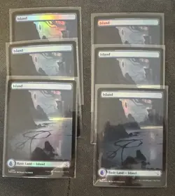 Lot of 15x Islands #284/285 - MOM March of the Machine- MTG FULL ART Foil LP - Image 1