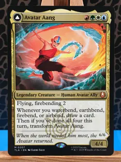 MTG - Avatar Aang. Avatar: the Last Airbender. Mythic - Legendary Creature. - Image 1