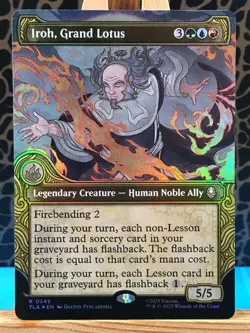 MTG - Iroh, Grand Lotus. Avatar: the Last Airbender. Rare - Showcase Foil. - Image 1