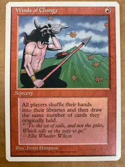 MTG 1x Winds of Change Core Set 4th Edition OLD SCHOOL Magic the Gathering x1 NM - Image 1