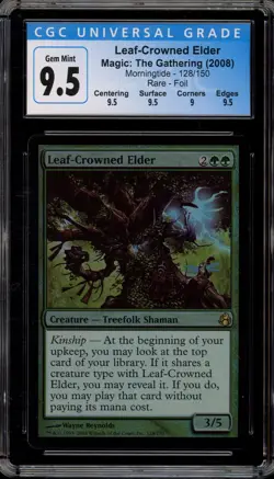 Magic MTG Leaf-Crowned Elder Morningtide Rare Foil #128 CGC 9.5 - Image 1