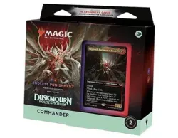 MTG Endless Punishment - Duskmourn - Opened + Sleeved Commander Deck - NM - Image 1