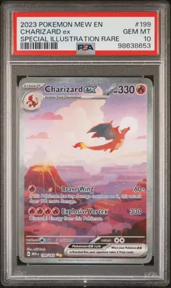 2023 Pokemon Charizard ex 151 Special Illustration Rare #199 PSA 10 - Image 1