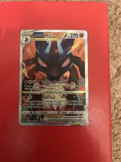 Pokemon TCG Lucario VSTAR SWSH291 Crown Zenith Promo Card Near Mint Condition - Image 4
