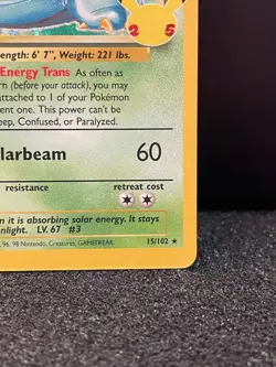 Pokemon Venusaur 15/102 Celebrations Classic Collection NM / Mint - Image 3
