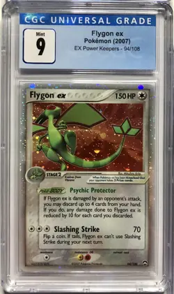 CGC 9 Mint Pokemon Ex Power Keepers Flygon Ex 94/108 Holo Vintage - Image 1