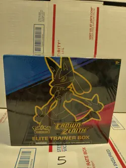Pokemon Crown Zenith Elite Trainer Box ETB Factory Sealed New - Image 1