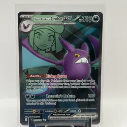 Pokemon TCG Team Rocket’s Crobat ex 217/182 Ultra Rare Destined Rivals - Image 1