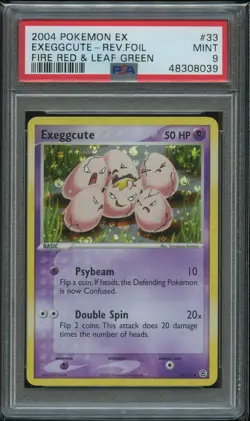 Pokemon Exeggcute Reverse Holo PSA 9 Mint 33/112 Fire Red Leaf Green - Image 1