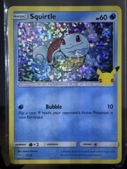 Squirtle 17/25 Holo Pokemon Celebrations 25th Anniversary McDonald's Promo - Image 1