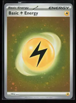 Basic Lightning Energy (Cosmos Holo) 004 Scarlet & Violet Pokemon 3 Swirls NM - Image 1