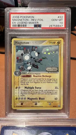 2006 Pokemon Magneton REV Holo Rare EX Legend Maker PSA 10 #22 LOW POP! SWIRL!✨ - Image 1