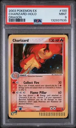 2003 Pokemon Charizard EX Dragon 100/97 Holo PSA 9 MINT 100/97 (New Cert) - Image 1