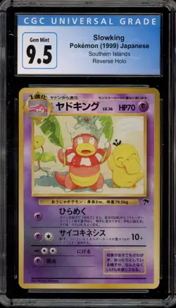 Pokemon Slowking Southern Islands Japanese Reverse Holo CGC 9.5 - Image 1