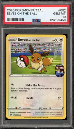 Pokemon Eevee On the Ball Futsal #002 PSA 10 Gem Mint - Image 1