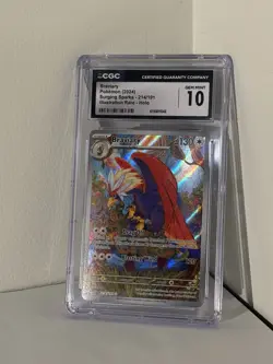 Pokemon Braviary 214/191 Sv08: Surging Sparks Holo CGC 10 - Image 1