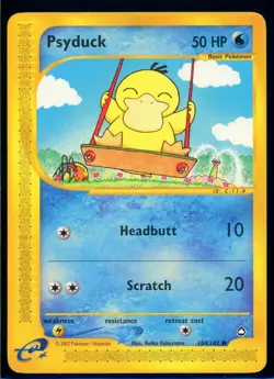 Pokemon AQUAPOLIS - #104/147 Psyduck - Nonholo - ENG - Lightly Played - Image 1
