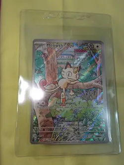 Pokemon Meowth 106/094 Phantasmal Flames Full Art Holo Illustration Rare NM - Image 5