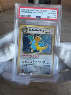 Pokemon Dark Dragonite Team Rocket Japanese Holo Rare #149 PSA 10 Gem Mint - Image 3