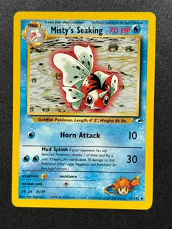 2000 Pokemon TCG Gym Heroes -Misty's Seaking- Uncommon #55/132 - Image 1