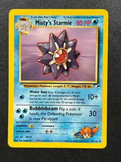 2000 Pokemon TCG Gym Heroes -Misty's Starmie- Uncommon #56/132 - Image 1