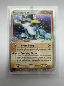 Pokemon Swampert ex Team Magma vs Team Aqua Holo Rare EX 95/95 2004 TCG Card - Image 1