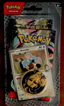 Pokemon TCG Mega Evolution–Ascended Heroes 2 Booster Packs Komala Promo & Coin - Image 1