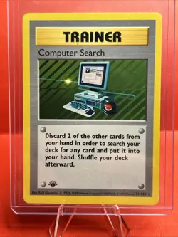 Pokemon Computer Search 1st Editio Base Set Shadowless 71/102 - Image 1