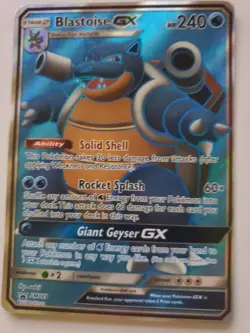 2019 Pokemon Blastoise GX SM189 Sm Holo Black Star Promo NM - Image 1