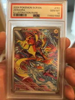 Pokemon Zeraora Stellar Crown Illustration Rare #151 PSA 10 Gem Mint - Image 1