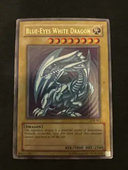Vintage Yu-Gi-Oh Blue Eyes White Dragon SDK-001 - Image 1