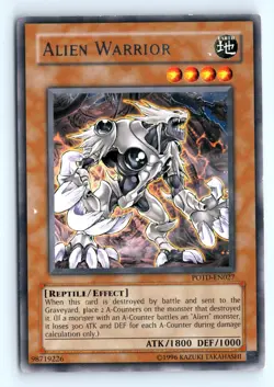 Yu-Gi-Uh Alien Warrior #POTD-EN027 Power of the Duelist tcg LP - Image 1