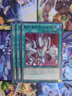Yu-Gi-Oh x3 Rage with Eyes of Blue LDS2 - EN029 1st Edition Ultra Rare NM - Image 1