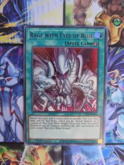 Yu-Gi-Oh x3 Rage with Eyes of Blue LDS2 - EN029 1st Edition Ultra Rare NM - Image 4