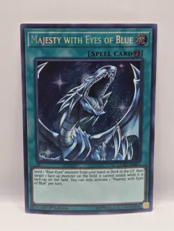 Majesty with Eyes of Blue LCKC-EN031 1st Edition Secret Rare Yugioh TCG NM - Image 1