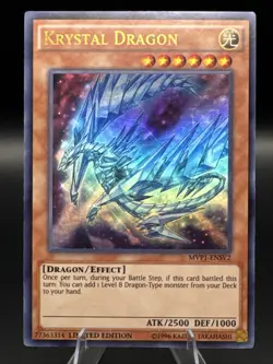 Yu-Gi-Oh! Krystal Dragon MVP1-ENSV2 Limited Edition Ultra Rare NM - Image 1