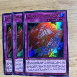 Yugioh Exchange of Despair and Hope X3 Ultra MAMA-EN030 1st Ed Near Mint Playset - Image 1
