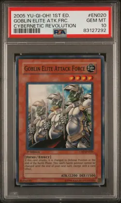 Goblin Elite Attack Force CRV-EN020 Super Rare 1st Edition Yugioh PSA 10 *292 - Image 1