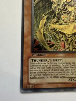 Yu-Gi-Oh Hamon, Lord of Striking Thunder SOI-EN002 1st Edition Ultimate Rare - Image 5